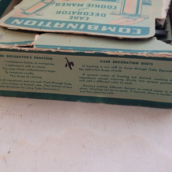 MCM Cake Decorator and Cookie Maker Complete With Original Box Has Wear - Picture 13 of 14